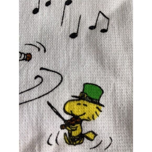 2 Pack Peanuts Rae Dunn Snoopy Woodstock LUCKY ME St Patrick Day Kitchen Towels - Picture 4 of 12